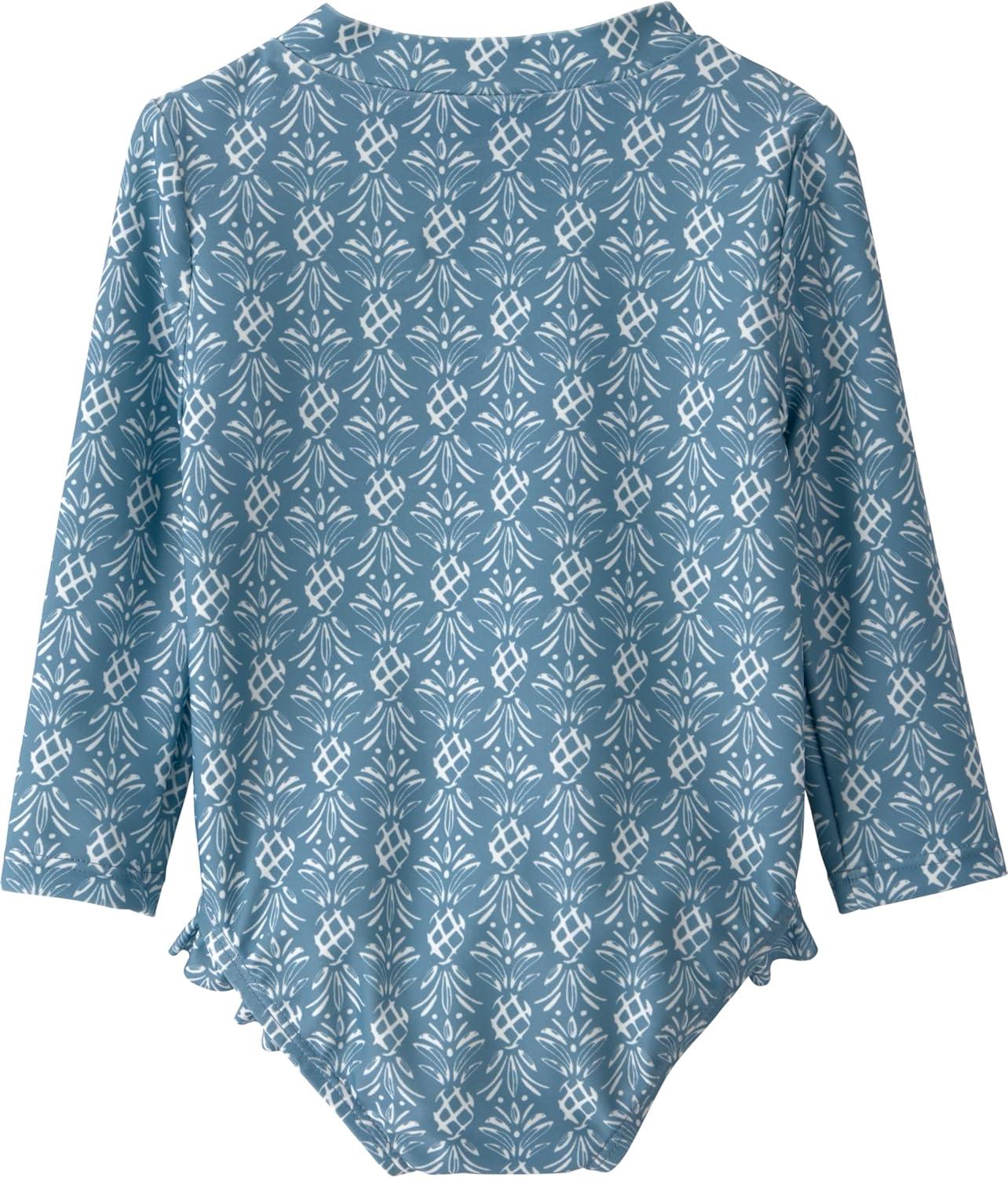 imageLittle Planet by Carters BabyGirls 1Piece RashguardBloom Lagoon