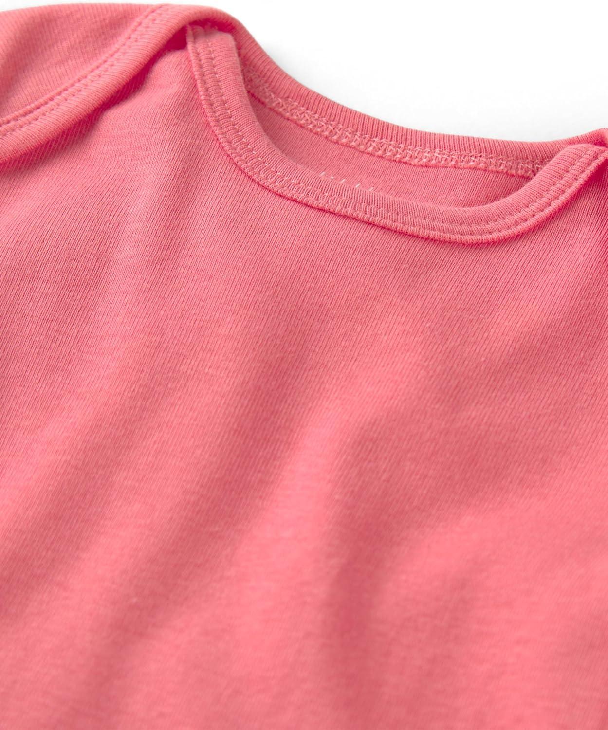 imagelittle planet by carters babygirls 3pack Short Sleeve Bodysuits Made With Organic CottonPinkCream Sea Life
