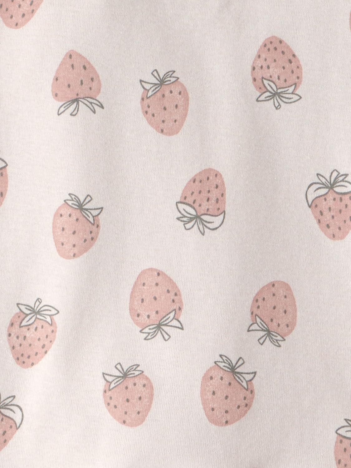 imagelittle planet by carters Girls 2piece Pajamas Made With Organic CottonStrawberry Print