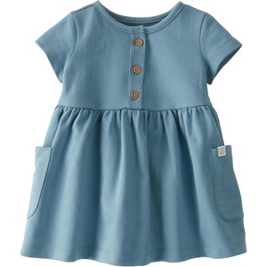 Little Planet by Carter’s Baby Girls Dress Made with Organic Cotton(Blue Creek)